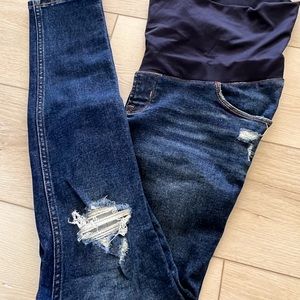 Old Navy Maternity Skinny Jeans full panel 8 Long